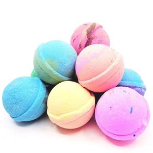 Naturally Vain Scented Bath Bombs 9 Pack Lush Fizzy Balls Girl Gift New